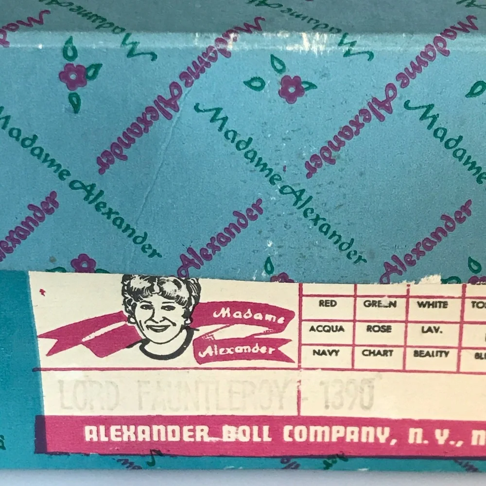 Madame‎ Alexander Lord Fauntleroy 1390 1980’s